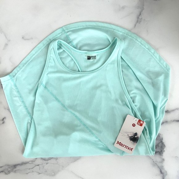 NWT Marmot Romono Tank Top, Blue Tint, Size XL - Picture 4 of 10